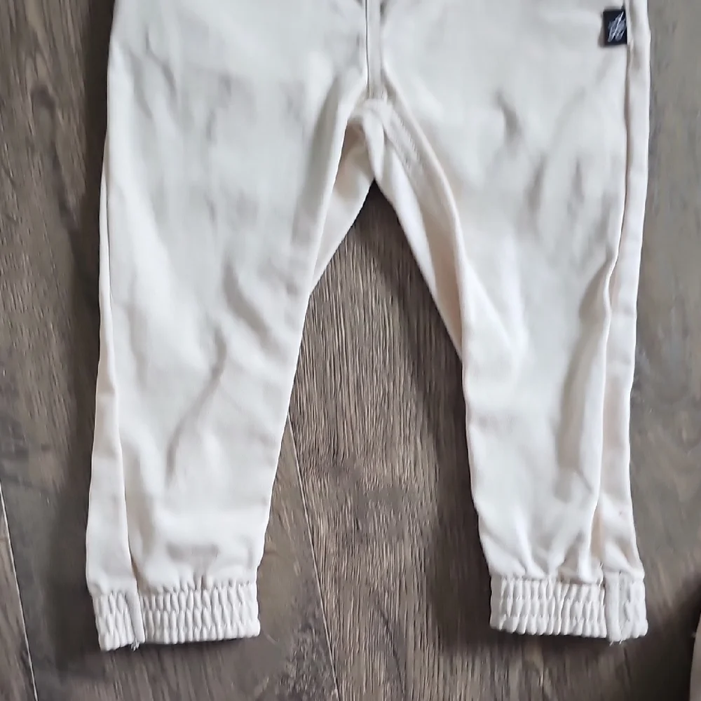 NWT 2 PIECE Pant Set American Hawk Shirt Tan Pants 24 months Boy Joggers Toddler